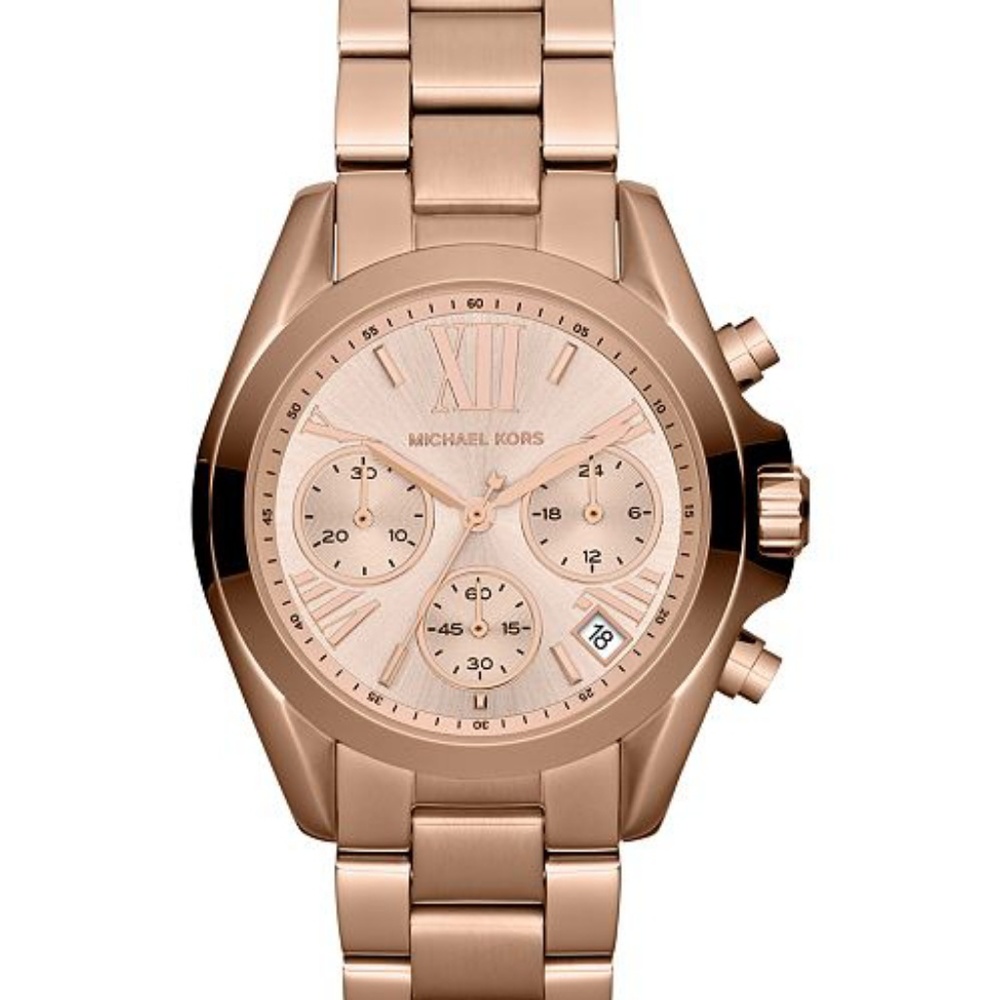 MK AUTHENTIC Bradshaw Rose Gold-Tone Watch